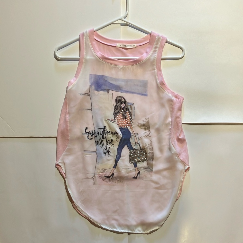 Fancy posh shopper’s tank top